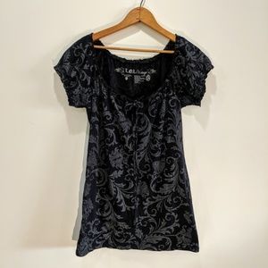 L.O.L. Vintage Printed Blouse,2X